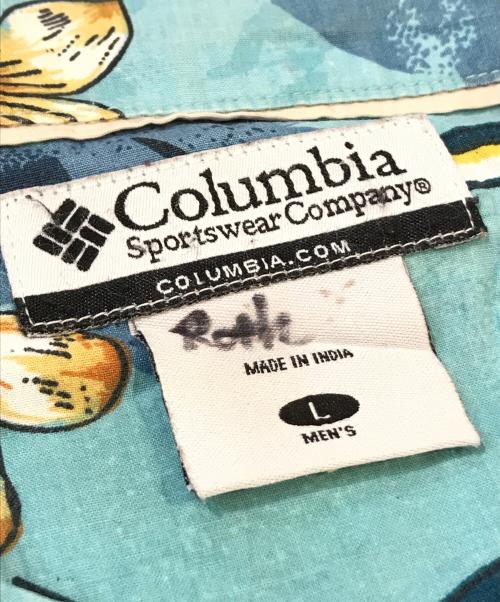Columbia（コロンビア）Columbia (コロンビア) 柄シャツ ブルー サイズ:Lの古着・服飾アイテム
