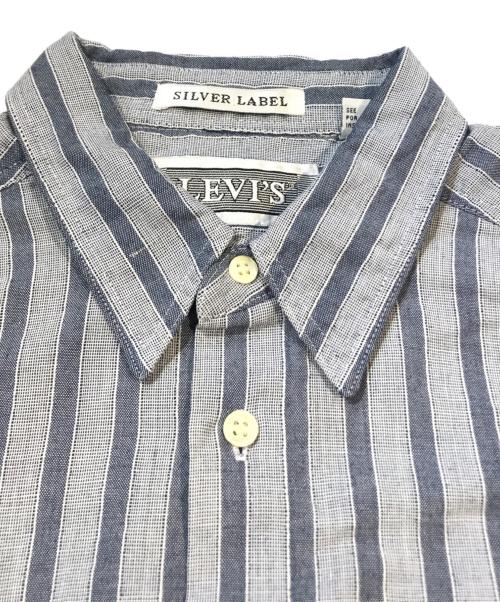 LEVI'S（リーバイス）LEVI'S (リーバイス) ストライプシャツ グレー サイズ:Lの古着・服飾アイテム