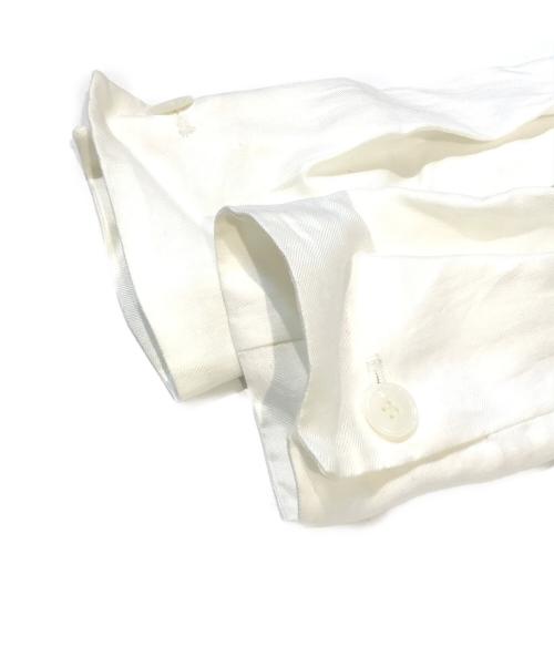 ARMANI COLLEZIONI（アルマーニ コレツィオーニ）ARMANI COLLEZIONI (アルマーニ コレツィオーニ) リネンジャケット ホワイト サイズ:42 未使用品の古着・服飾アイテム