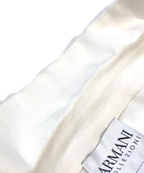 ARMANI COLLEZIONI（アルマーニ コレツィオーニ）ARMANI COLLEZIONI (アルマーニ コレツィオーニ) リネンジャケット ホワイト サイズ:42 未使用品の古着・服飾アイテム