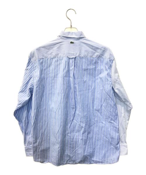 LACOSTE（ラコステ）LACOSTE (ラコステ) カラーブロックストライプシャツ　CH6522 ブルー サイズ:Mの古着・服飾アイテム