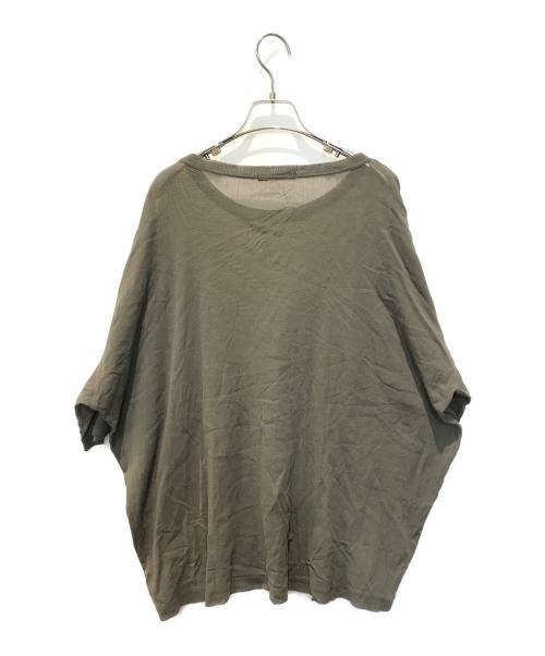 mizuiro-ind（ミズイロインド）mizuiro-ind (ミズイロインド) 半袖シアーカットソー グリーン サイズ:表記無しの古着・服飾アイテム