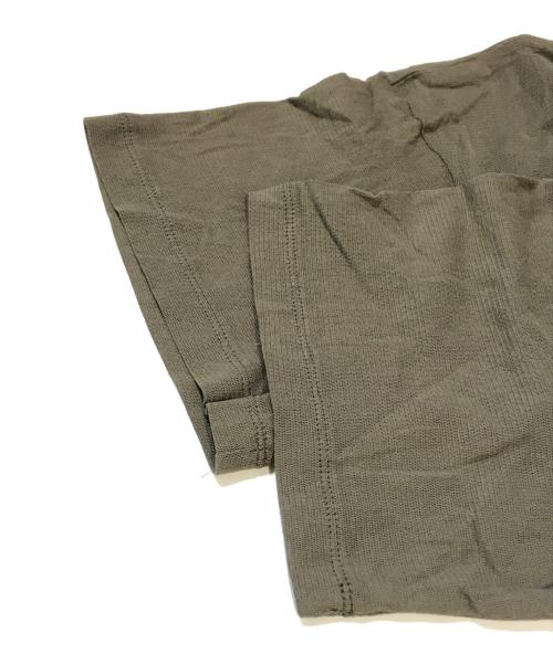 mizuiro-ind（ミズイロインド）mizuiro-ind (ミズイロインド) 半袖シアーカットソー グリーン サイズ:表記無しの古着・服飾アイテム