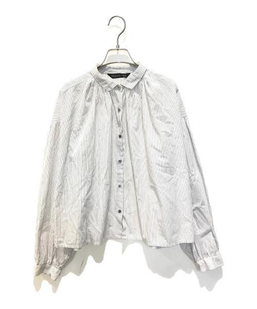 mizuiro-ind（ミズイロインド）mizuiro-ind (ミズイロインド) ストライプシャツ ホワイト サイズ:FREEの古着・服飾アイテム