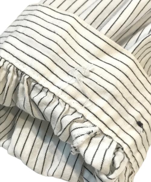 mizuiro-ind（ミズイロインド）mizuiro-ind (ミズイロインド) ストライプシャツ ホワイト サイズ:FREEの古着・服飾アイテム