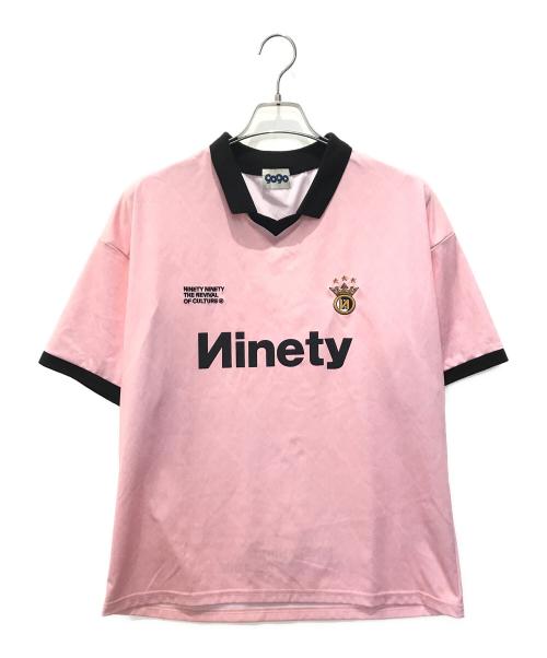 9090（9090）9090 (9090) Classic Patterned S/S Game Shirt　NN1626 ピンク サイズ:Lの古着・服飾アイテム