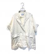 Adam et Ropeアダム エ ロペ）の古着「【サステナブル】ショートスリーブシャツJK」｜ホワイト