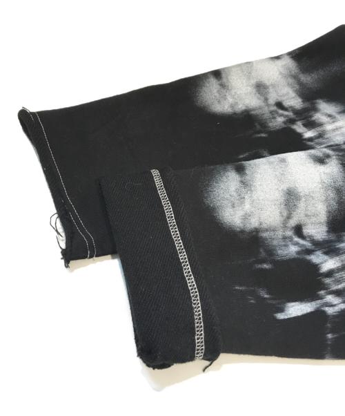 BALMAIN（バルマン）BALMAIN (バルマン) X-RAY PRINT RAW EDGE HOODIE　JT135GB95 ブラック サイズ:Sの古着・服飾アイテム