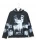 BALMAIN（バルマン）の古着「X-RAY PRINT RAW EDGE HOODIE　JT135GB95」｜ブラック