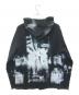 BALMAIN (バルマン) X-RAY PRINT RAW EDGE HOODIE　JT135GB95 ブラック サイズ:S：17000円
