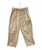 STUDIO NICHOLSONスタジオ ニコルソン）の古着「パウダーコットンイージーパンツ　SNM-077」｜ベージュ