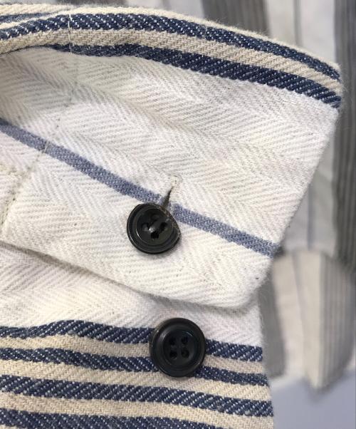 SUNSEA（サンシー）SUNSEA (サンシー) ベットストライププルオーバー ホワイト サイズ:3の古着・服飾アイテム