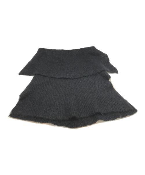 LAD MUSICIAN（ラッドミュージシャン）LAD MUSICIAN (ラッドミュージシャン) MOHAIR SWITCH BORDER KNIT SNOOD　2218-023 ブラックの古着・服飾アイテム