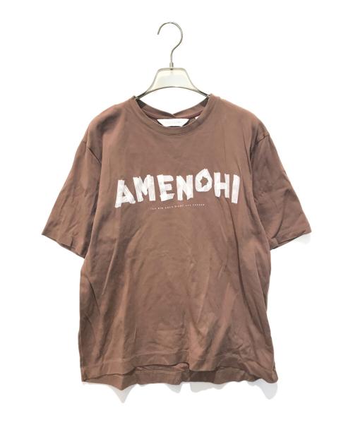 for formo（フォルフォルモ）FOR FORMO (フォルフォルモ) プリントTシャツ ブラウン サイズ:FREEの古着・服飾アイテム