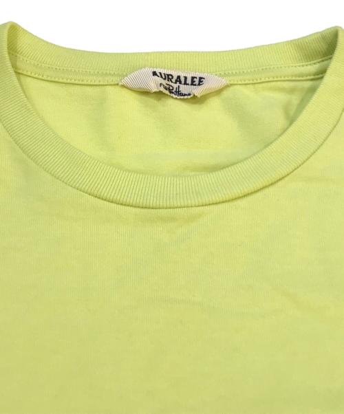 AURALEE（オーラリー）AURALEE (オーラリー) Ron Herman (ロンハーマン) Luster Plaiting Tee ライトイエローの古着・服飾アイテム