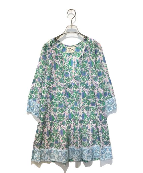 SZ Blockprints（エスゼットブロックプリント）SZ Blockprints (エスゼットブロックプリント) SZ Blockprints (エスゼットブロックプリント) PRIYADRESS グリーン サイズ:Sの古着・服飾アイテム