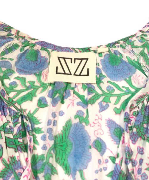 SZ Blockprints（エスゼットブロックプリント）SZ Blockprints (エスゼットブロックプリント) SZ Blockprints (エスゼットブロックプリント) PRIYADRESS グリーン サイズ:Sの古着・服飾アイテム