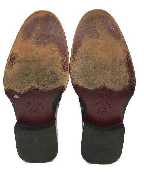 VERSACE CLASSIC（ヴェルサーチクラシック）VERSACE CLASSIC (ヴェルサーチクラシック) ベルテッドブーツ ブラック サイズ:41の古着・服飾アイテム