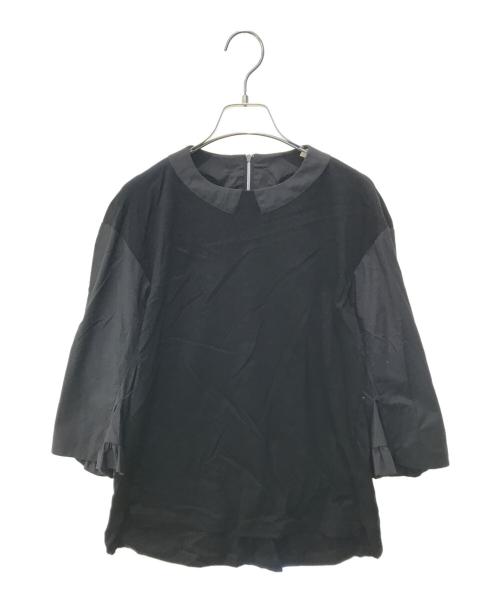 HIROKO KOSHINO（ヒロコ コシノ）HIROKO KOSHINO (ヒロコ コシノ) 袖コンシャスジョイントプルオーバー RHKFX-49420 ブラック サイズ:38の古着・服飾アイテム