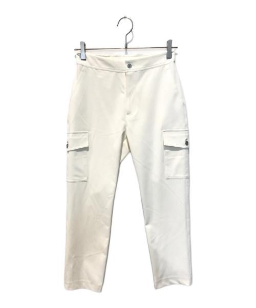 TRUNK HIROKO KOSHINO（トランク ヒロコ コシノ）TRUNK HIROKO KOSHINO (トランク ヒロコ コシノ) サイドポケット高機能シルエットパンツ ホワイト サイズ:36の古着・服飾アイテム