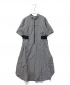 TRUNK HIROKO KOSHINOトランク ヒロコ コシノ）の古着「コットンリネンワッシャーワンピース」｜グレー