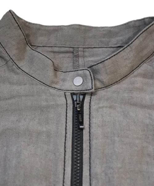 TRUNK HIROKO KOSHINO（トランク ヒロコ コシノ）TRUNK HIROKO KOSHINO (トランク ヒロコ コシノ) コットンリネンワッシャーワンピース グレー サイズ:38の古着・服飾アイテム