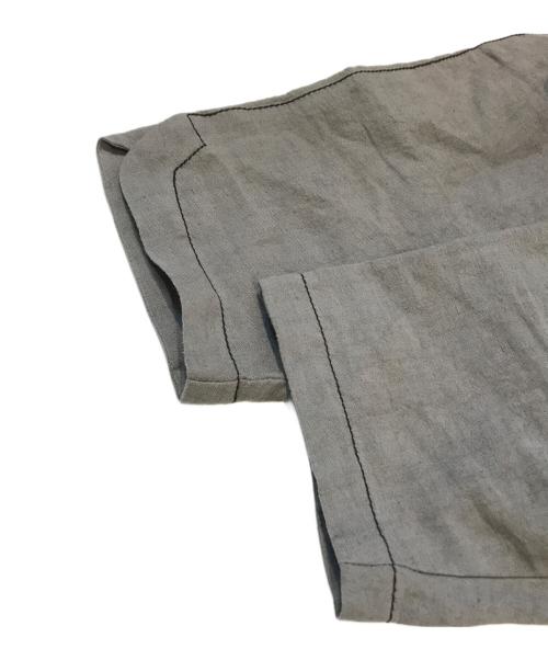 TRUNK HIROKO KOSHINO（トランク ヒロコ コシノ）TRUNK HIROKO KOSHINO (トランク ヒロコ コシノ) コットンリネンワッシャーワンピース グレー サイズ:38の古着・服飾アイテム