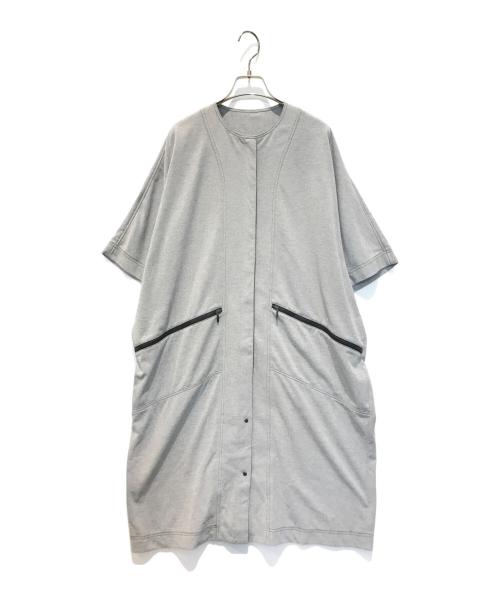 TRUNK HIROKO KOSHINO（トランク ヒロコ コシノ）TRUNK HIROKO KOSHINO (トランク ヒロコ コシノ) DRYCOOLブルゾンワンピース グレー サイズ:38の古着・服飾アイテム