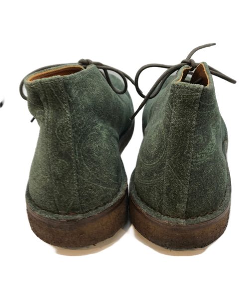 ETRO（エトロ）ETRO (エトロ) ペイズリーデザートブーツ グリーン サイズ:41の古着・服飾アイテム