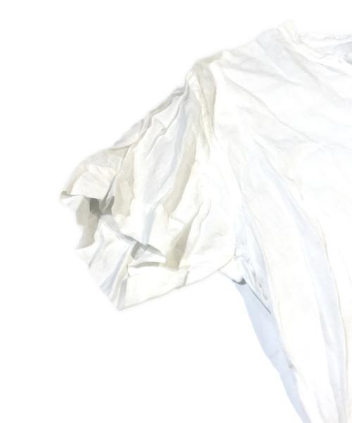 MARGARET HOWELL（マーガレットハウエル）MARGARET HOWELL (マーガレットハウエル) FINE LINEN カラーレスプルオーバーシャツ ホワイト サイズ:2の古着・服飾アイテム