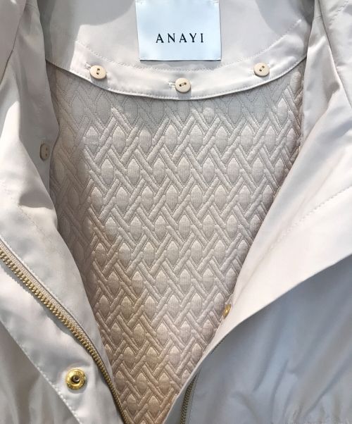 ANAYI（アナイ）ANAYI (アナイ) ブライトツイルライナーモッズコート ベージュ サイズ:34の古着・服飾アイテム