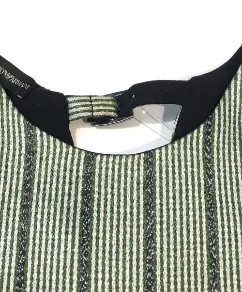 EMPORIO ARMANI（エンポリオアルマーニ）EMPORIO ARMANI (エンポリオアルマーニ) ノースリーブカットソー　1NK46T 12416 グリーン サイズ:01の古着・服飾アイテム