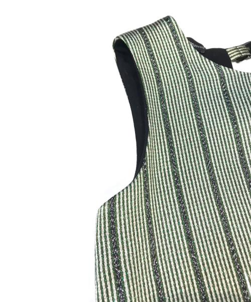 EMPORIO ARMANI（エンポリオアルマーニ）EMPORIO ARMANI (エンポリオアルマーニ) ノースリーブカットソー　1NK46T 12416 グリーン サイズ:01の古着・服飾アイテム