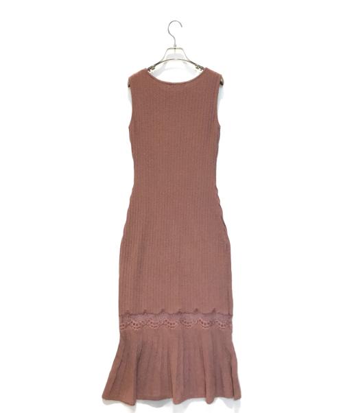HER LIP TO（ハーリップトゥ）Her lip to (ハーリップトゥ) Mermaid Lace Knit Dress ピンク サイズ:Sの古着・服飾アイテム