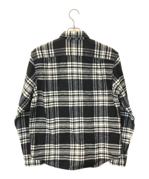 SUPREME（シュプリーム）Supreme (シュプリーム) ネルシャツ ホワイト×ブラック サイズ:Mの古着・服飾アイテム