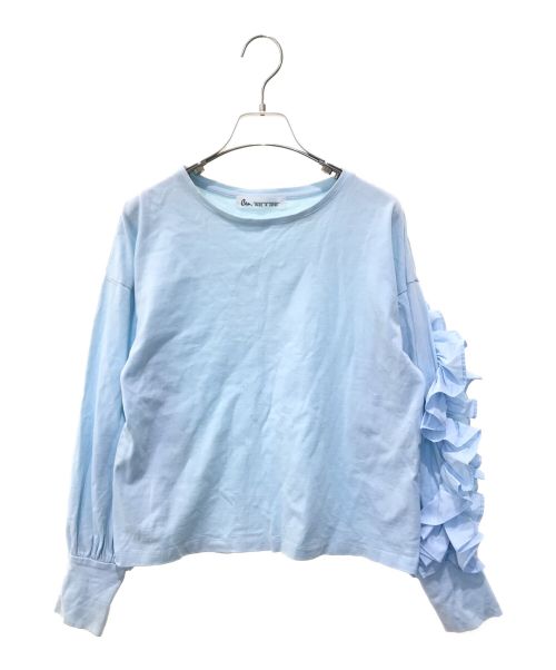 Cen.（セン）Cen. (セン) ハナビラカットソー　cen24ss02p08 スカイブルー サイズ:Fの古着・服飾アイテム