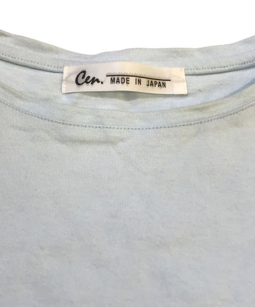Cen.（セン）Cen. (セン) ハナビラカットソー　cen24ss02p08 スカイブルー サイズ:Fの古着・服飾アイテム