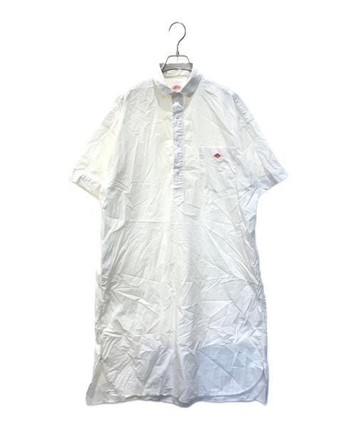 DANTON（ダントン）DANTON (ダントン) 半袖ワンピース　JD-3655 ホワイト サイズ:36の古着・服飾アイテム