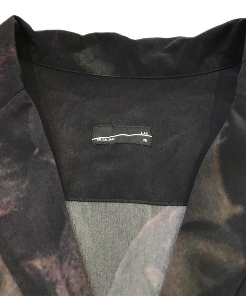 LAD MUSICIAN（ラッドミュージシャン）LAD MUSICIAN (ラッドミュージシャン) DECHINE BIG SHORT SHIRT　2321-112 ブラック サイズ:46の古着・服飾アイテム