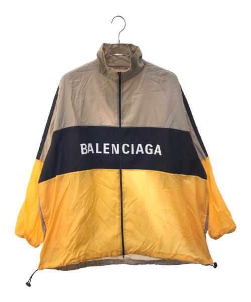 BALENCIAGA（バレンシアガ）BALENCIAGA (バレンシアガ) Logo Colorblocked Ripstop Windbreaker　534317 イエロー サイズ:44の古着・服飾アイテム