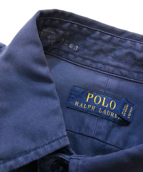 POLO RALPH LAUREN（ポロ・ラルフローレン）POLO RALPH LAUREN (ポロ・ラルフローレン) エポーレットシャツ ネイビー サイズ:Sの古着・服飾アイテム