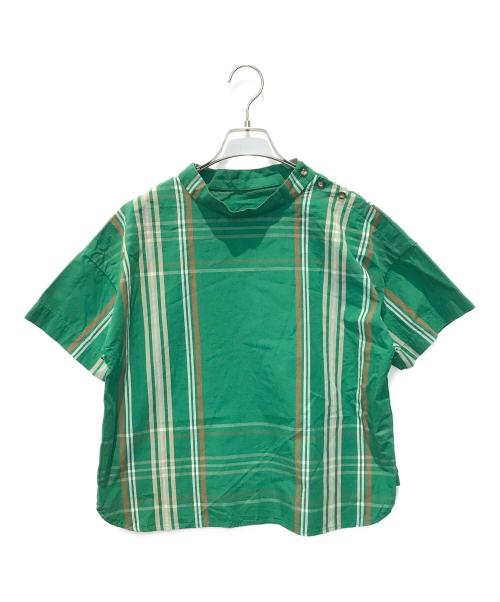 BEAMS BOY（ビームスボーイ）BEAMS BOY (ビームスボーイ) 半袖シャツ　13-01-0071-803 グリーン サイズ:表記無しの古着・服飾アイテム