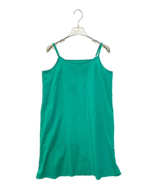 RAY BEAMS（レイ ビームス）RAY BEAMS (レイ ビームス) 麻混 バックタック キーネック ワンピース　61260801199 グリーン サイズ:表記無しの古着・服飾アイテム