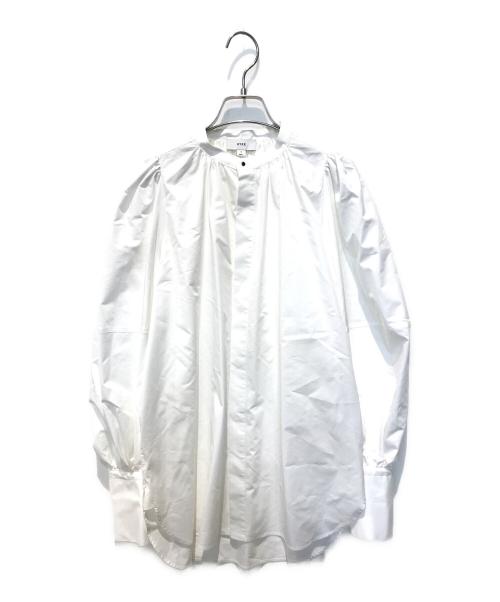 HYKE（ハイク）HYKE (ハイク) T/C BALLOON SLEEVE SHIRT　232-15203 ホワイト サイズ:1の古着・服飾アイテム