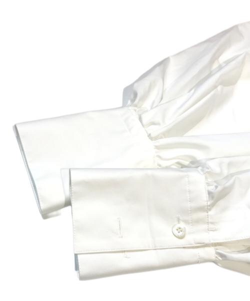 HYKE（ハイク）HYKE (ハイク) T/C BALLOON SLEEVE SHIRT　232-15203 ホワイト サイズ:1の古着・服飾アイテム