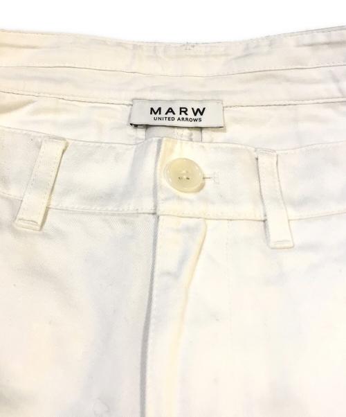 MARW UNITED ARROWS（マルゥ ユナイテッドアローズ）MARW UNITED ARROWS (マルゥ ユナイテッドアローズ) バルーンチノパン　9114-604-0059 ホワイト サイズ:38の古着・服飾アイテム