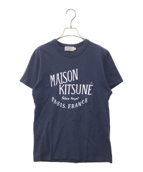 maison kitsune（メゾンキツネ）maison kitsune (メゾンキツネ) Tシャツ　AM00100AT1500 ネイビー サイズ:XSの古着・服飾アイテム