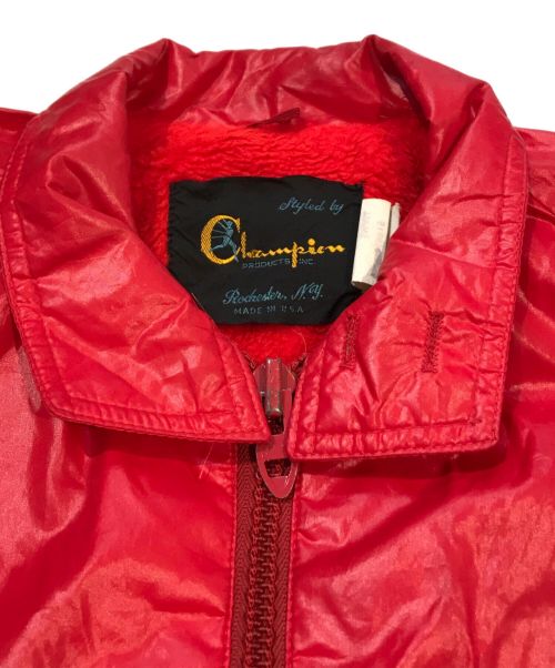 Champion（チャンピオン）Champion (チャンピオン) ジップアップジャケット レッド サイズ:SMALLの古着・服飾アイテム