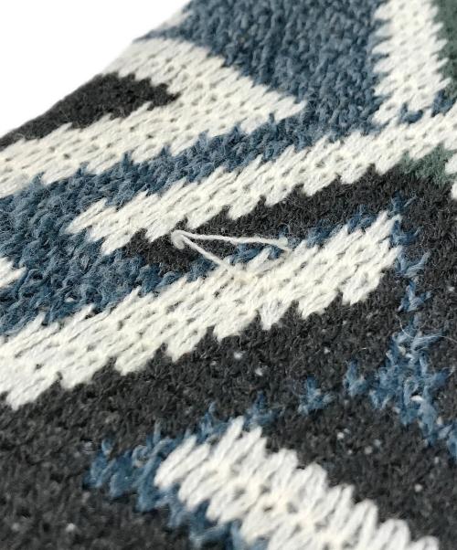 TOWN CRAFT（タウンクラフト）TOWN CRAFT (タウンクラフト) 総柄ニット マルチカラー サイズ:XLの古着・服飾アイテム