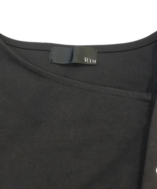 riu（リウ）Riu (リウ) スナップボタンオープンワンピース ブラック サイズ:FREEの古着・服飾アイテム
